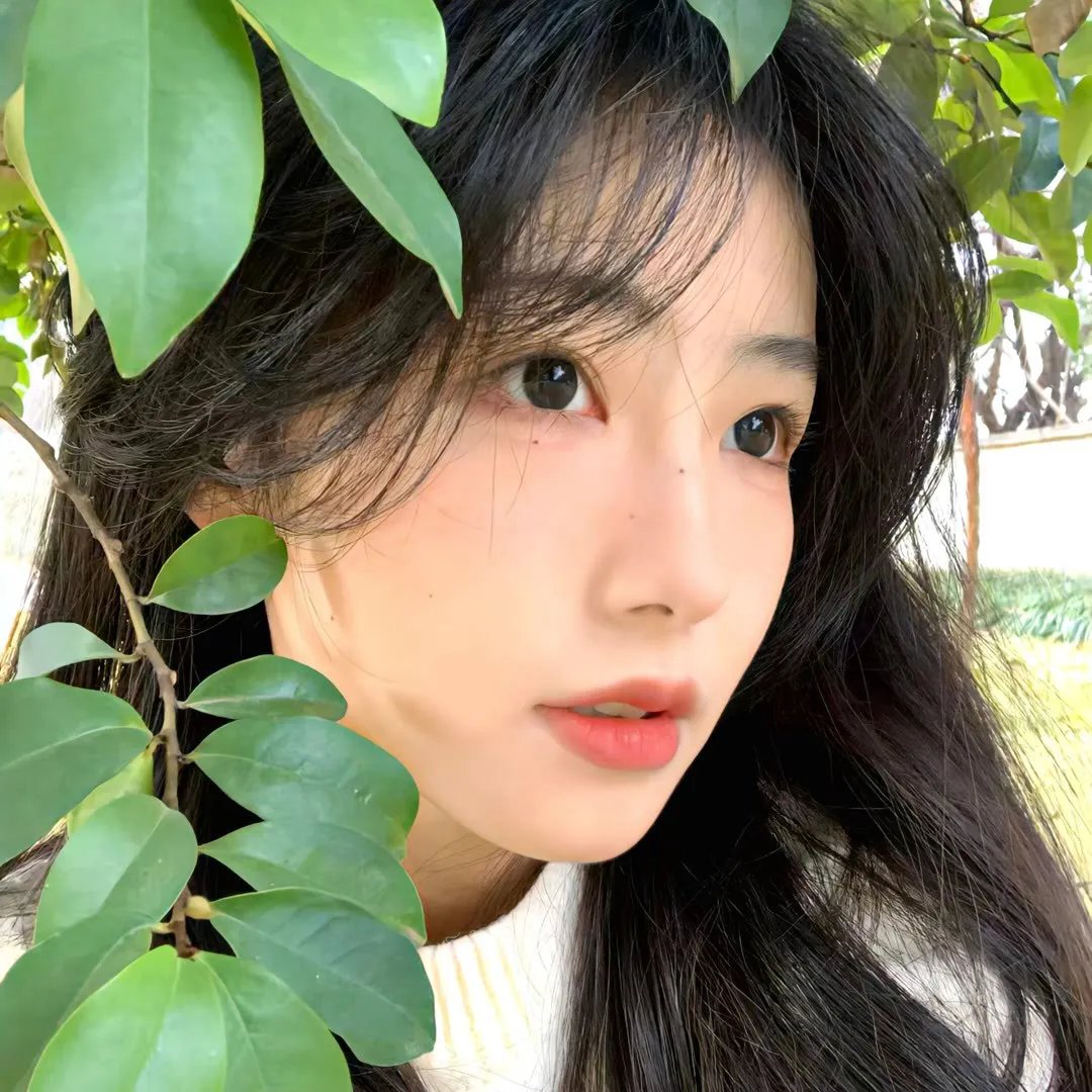 照片的她